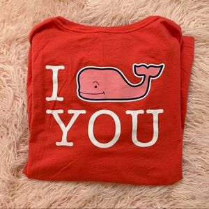I 🐳 You Vineyard Vines Long Sleeved Tee
